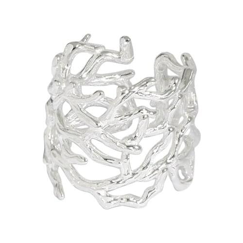 Sterling Silver 925 Trendy Rings Gift For Women Minimalist Korean Geometric Handmade Designer Fine Engagement 2021 Trend Jewelry