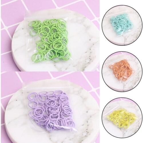 100pcs/lot Colorful Metal DIY Jewelry Making Open Single Loops Jump Rings & Split Ring For Jewelry Findings Key Ring Accessories