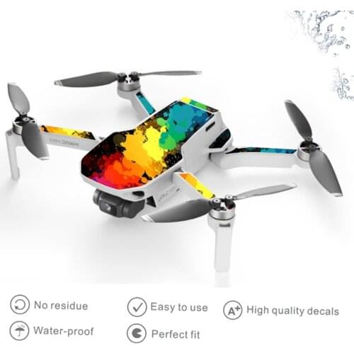 6pcs/set Waterproof PVC Stickers Decal Skin Cover Wrap Guard For DJI Mavic Mini RC Body Remote Controller Spare Parts