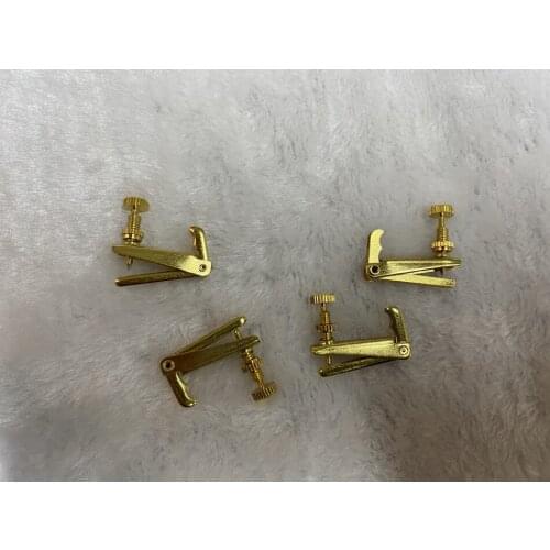 80pcs New style Brand gold violin String Adjuster fine tuners 3/4-4/4 size Free shipping