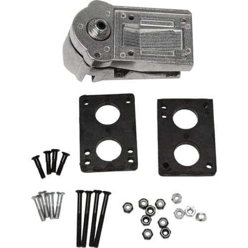 Surf Skateboard Trucks Adapter SM Surf Skate Bridges Skateboard Bracket with Cushion and Risers Bolts