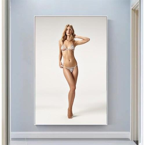 Aurelia Gliwski Sexy Model Pretty Girl Swimsuit Pose Wall Silk Cloth HD Poster Art Home Decoration Gift