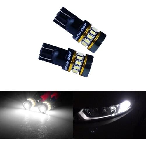 ANGRONG 2x 194 T10 W5W 501 White LED Side Indicator REG Number Plate Parking Light Bulb