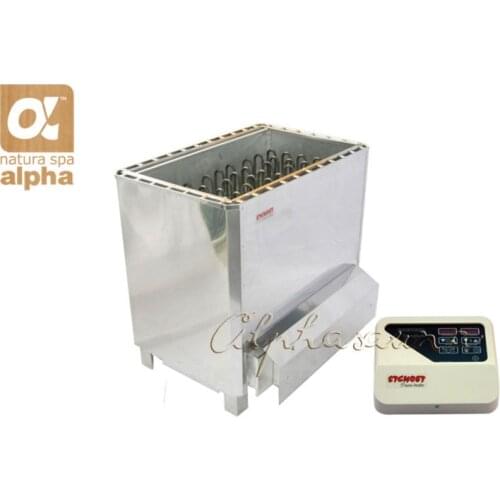 Free shipping 12KW220-240V Stainless steel Sauna stove Polish Mirror superior sauna heater with ST-135T Controller