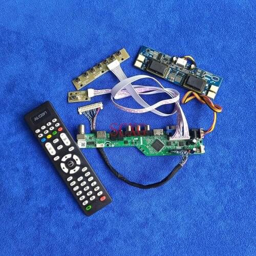 For CLAA170EA02/CLAA170ES01 HDMI-compatible VGA AV USB LCD display drive board 4CCFL Analog Signal LVDS 30-Pin 1280*1024 DIY kit