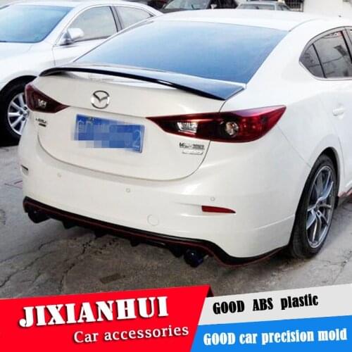 For Mazda 3 Axela Spoiler 2014-2016 Mazda3 Axela JPKL Spoiler ABS plastic Material Car Rear Wing Color Rear Spoiler