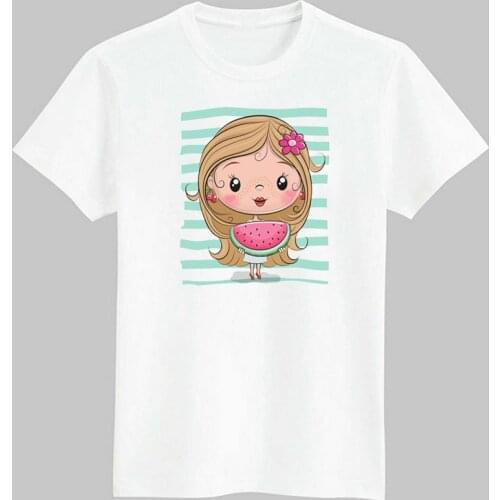 Cartoon watermelon t shirt boys t shirts strawberry t-shirts banana tops for girls shirts cute kids tshirt children clothes 2020