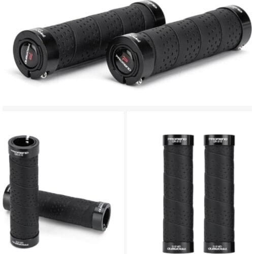 1pair Bicycle Handlebar Grips Mountain Bike Non-slip Handle Double Lock On Aluminium Alloy Bike Handlebar Hand Cover