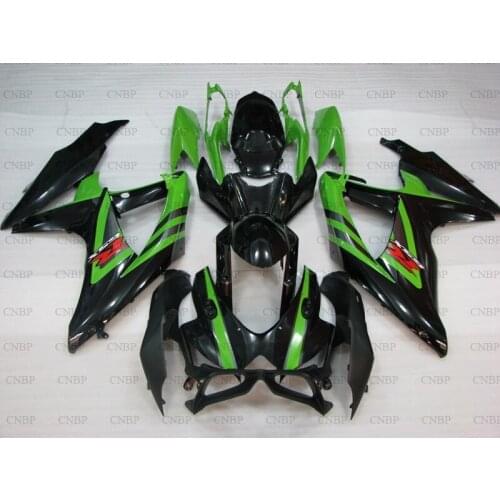 GSX-R600 2008 - 2010 K8 Body Kits for Suzuki GSXR750 09 10 Abs Fairing for Suzuki GSXR600 2009 Green Black Bodywork