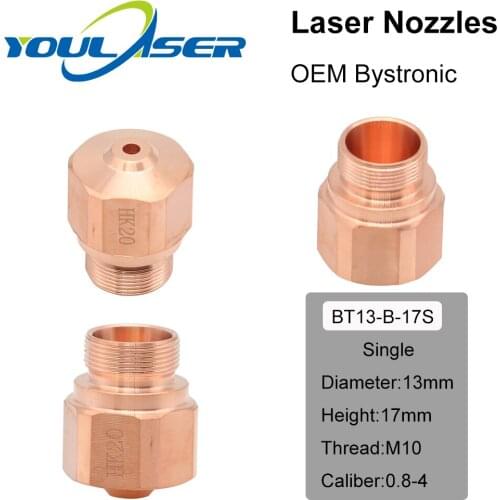 HK08 HK10 HK12 HK15 HK17 HK20 HK25 HK30 Laser Nozzles for OEM Bystronic Fiber Laser Cutting Machine