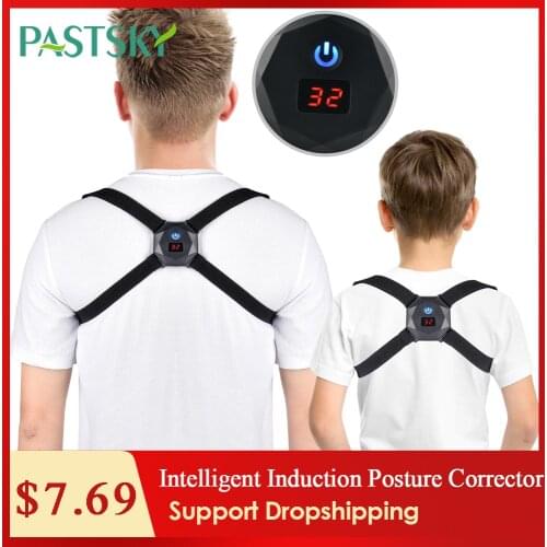Intelligent Induction Posture Corrector Upper Back Brace Clavicle Support For Men Women Pain Relie Adjustable Posture Trainer