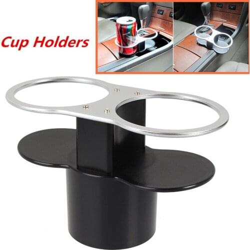JX-LCLYL Car Seat Seam Wedge Dual Cup Drink Holder Travel Storage Bottle Glass Stand