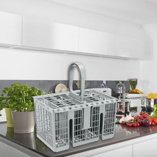 Dishwasher Cutlery Basket Universal Dishwasher Storage Box Kitchen Multifunctional Aid Spare Part Dishwasher Plastic Organizer