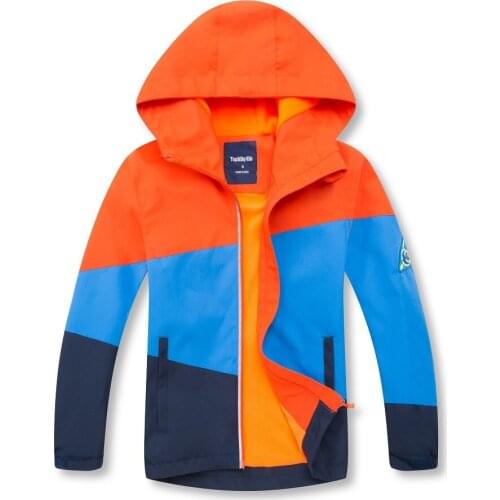 Kids Clothes Boys Jackets Children Hooded Zipper Windbreaker Baby Fashion Autumn Print Coat Infant Waterproof Hoodies For Girls