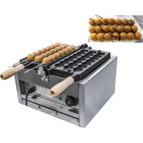 Snacks Machine Skewer Waffle Maker Electric Takoyaki Machine Balls Baking Pan, Sugar-coated Haws Shaped Wafle Baking Equipment