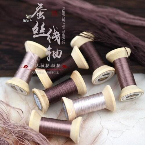 New Item Chinese 100% Silk Embroidery Thread Yarn embroidery floss for Sewing ArticleWooden packing