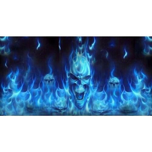 2019 New Rear Window Stickers Terrorist Skull Stickers 3D Stereo Rear Glass Personality Perspective Car Stickers Auto products