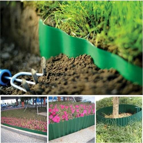Plastic Garden Grass Lawn Edge Edging Border Fence Wall Driveway Roll Path Guardrail