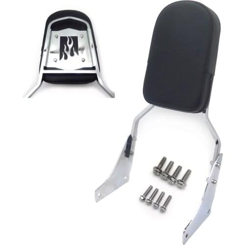 Aftermarket motorcycle parts Motorcycle Flame Backrest Sissy Bar Pad for Honda Shadow ACE 1100 Tourer Sabre