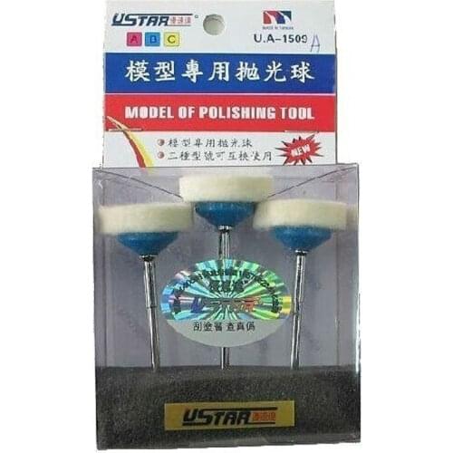 3pcs U-STAR UA-1509A Mini Wool Felt Polishing Wheel,Model of Polishing Tool