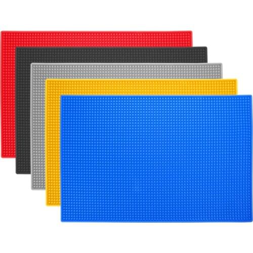 Storage Slide-Proof Silicon Square Storage Tool Non-Slip Mat for Salon Barbershop Hairdressing Tools Multicolored E1116