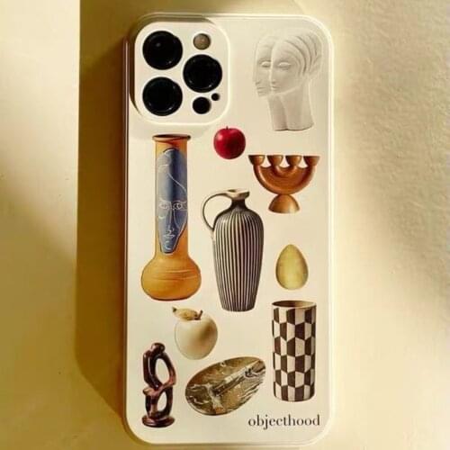 Vintage Art Statue Silicon Case for iPhone 12 Pro Max Back Phone Cover for 12 Mini 11 Pro Max X XS XR 8 7 Plus SE 2020 Capa