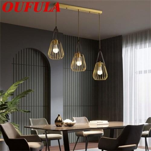 BROTHER Modern Pendant Lights Copper 220V 110V Contemporary Home Creative Decoration Suitable For Dining Room Restaurant
