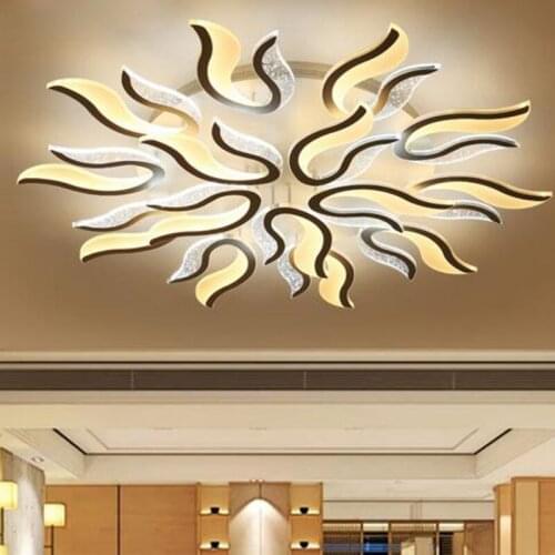 Led creative ceiling lamp simple modern atmospheric living room lamp home room bedroom ring warm Nordic lamps led lighting lamp