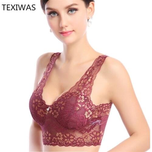 TEXIWAS 2Pcs/Lot M~XXL Women Bra Sexy Lace Push Up Bra Sutian Bras For Women Sujetador Womens Clothing Lady Sexy Lingerie