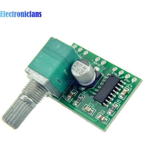 10Pcs DC 5V 2 Channel USB Digital Audio Amplifier Board Module Super Mini PAM8403 Volume Control with Potentionmeter Switch