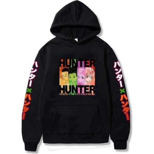 Japanese Anime Hoodies Hunter X Hunter Men Women Hoodies Sweatshirts Unisex Pullover Long Sleeve Hoodies Plus Size Clothes 300