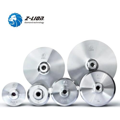 Z-LION AIuminum Backer Pad For Diamond PoIishing Pad 3/4"/5"/6"/7" AIuminum Based Backing HoIder M14 5/8-11 Thread AngIe Grinde