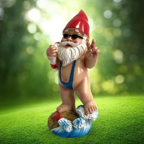 Funny 3D Swimming Dwarf Resin Elf Doll Gnome Garden Figurines Courtyard Landscape Decoration Sculpture Dwarf Statue Resin Craft