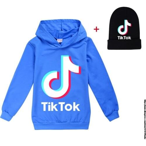 Tik Tok Funny Video Games Hoodies +Hat For Teens Girls Cute Boys Clothes Sweatshirt Long Sleeve Toddler Sudadera Autumn 2-16Y