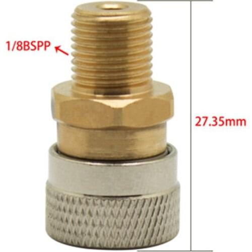 New Paintball PCP Charging Hose Stainless Steel Fill Fitting 8MM Female Quick Disconnect 1/8BSPP &1/8NPT & M10*1 Male Threads