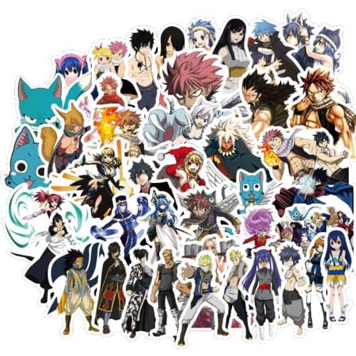 10/30/50PCS Anime Fairy Tail Stickers Car Bike Travel Luggage Phone Guitar Laptop Fridge Waterproof Classic Toy Decal Stickers