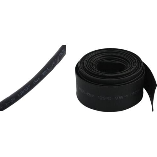 2 Pcs Polyolefin Heat Shrinkable Tube Sleeving 2:1 Shrink Ratio Dia 3Meter 6mm & 5M Dia 20mm