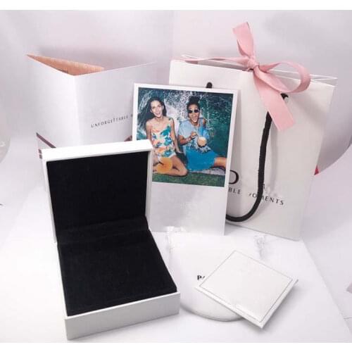 6 Sets Flannelette Paper Bag handbag Box Pouch For Women Charm Bead Ring Earring Bracelet Necklace Gift Pandora Jewelry