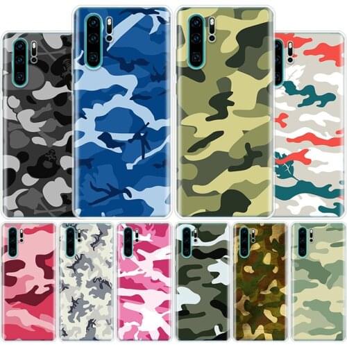 Camouflage Pattern Cover Phone Case For Huawei Honor 10 9 20 Lite 9X 8X 8S 8A 7X 7A Pro Y5 Y6 Y7 Y9 2019 Y9S 10i20i V20 V30 Coqu