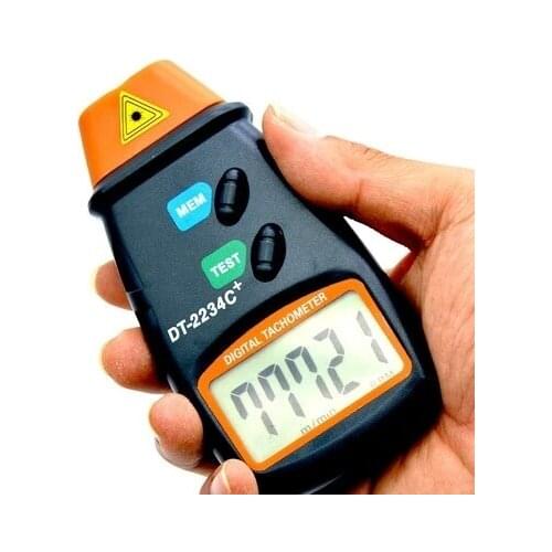 DHL Fedex 100PCS Autoranging Digital Laser Tachometer Non-contact Speedometer RPM Meter DT2234C