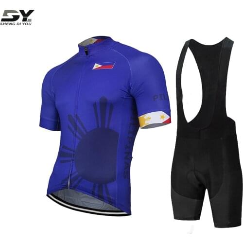 Philippines Team Men short sleeve cycling jersey bike wear jersey cycling clothing maillot outdoor Bicycle clothes-074