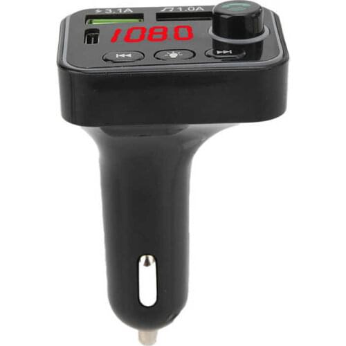 Transmissor fm accesorios automovil 5.0 FM Transmitter MP3 Player Phone Charger Battery Voltage Detection with