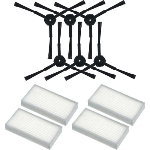 Pack HEPA Filter for ilife v5 x5 panda x500 ECOVACS CR120 X600 Side Brush hepa Filter Vacuum Cleaner Accessories
