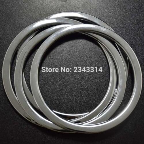 For 2015-2017 2018 2019 Nissan Qashqai J11 ABS Chrome Door Stereo Audio Speaker Ring Cover Protector Trim Car Styling Accessory