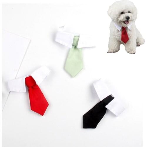 Pet Dog Cat Formal Necktie Tuxedo Bow Tie Black and Red Collar for Dog Cat Pet Accessories Suit for small medium dogs and cats