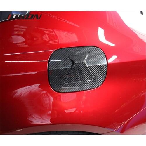 Real Carbon Fiber Fuel Tank Cap Gas Oil Box Cover Trim For Lexus RC RC200t RC300 RC350 RC F SPORT 2015+ Accessories