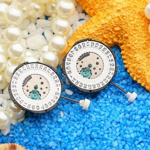 1pc Sl28 Quartz Movement New High Quality Original Calendar Watches Replacement Movements Accessories Not Includes Watch Battery