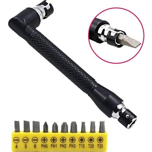 L-shape Mini Double Head Socket Wrench Suitable For Routine Screwdriver Bits Utility Tool Screwdriver Tips Handle Lever