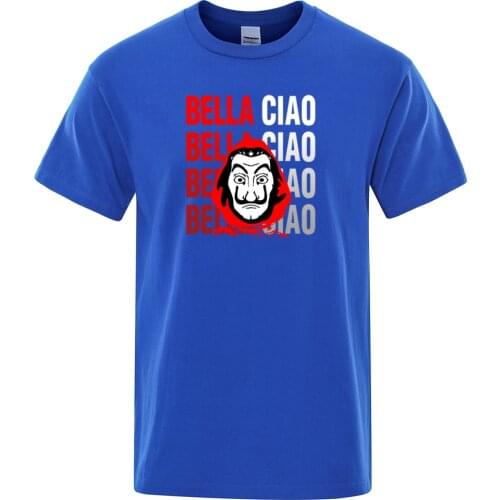 La Casa De Papel Funny Printing T-Shirt Men Summer Casual Men Clothing Retro Short Sleeve T Shirts Pattern Vintage Sportswear