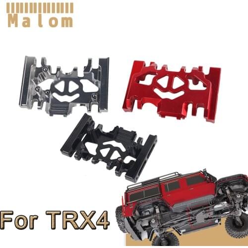 1Pcs Metal TRX4 Gearbox Mount Base Chassis Skid Plate for 1/10 RC Crawler TRAXXAS TRX-4 Defender Bronco Blazer G500 Upgrade Part